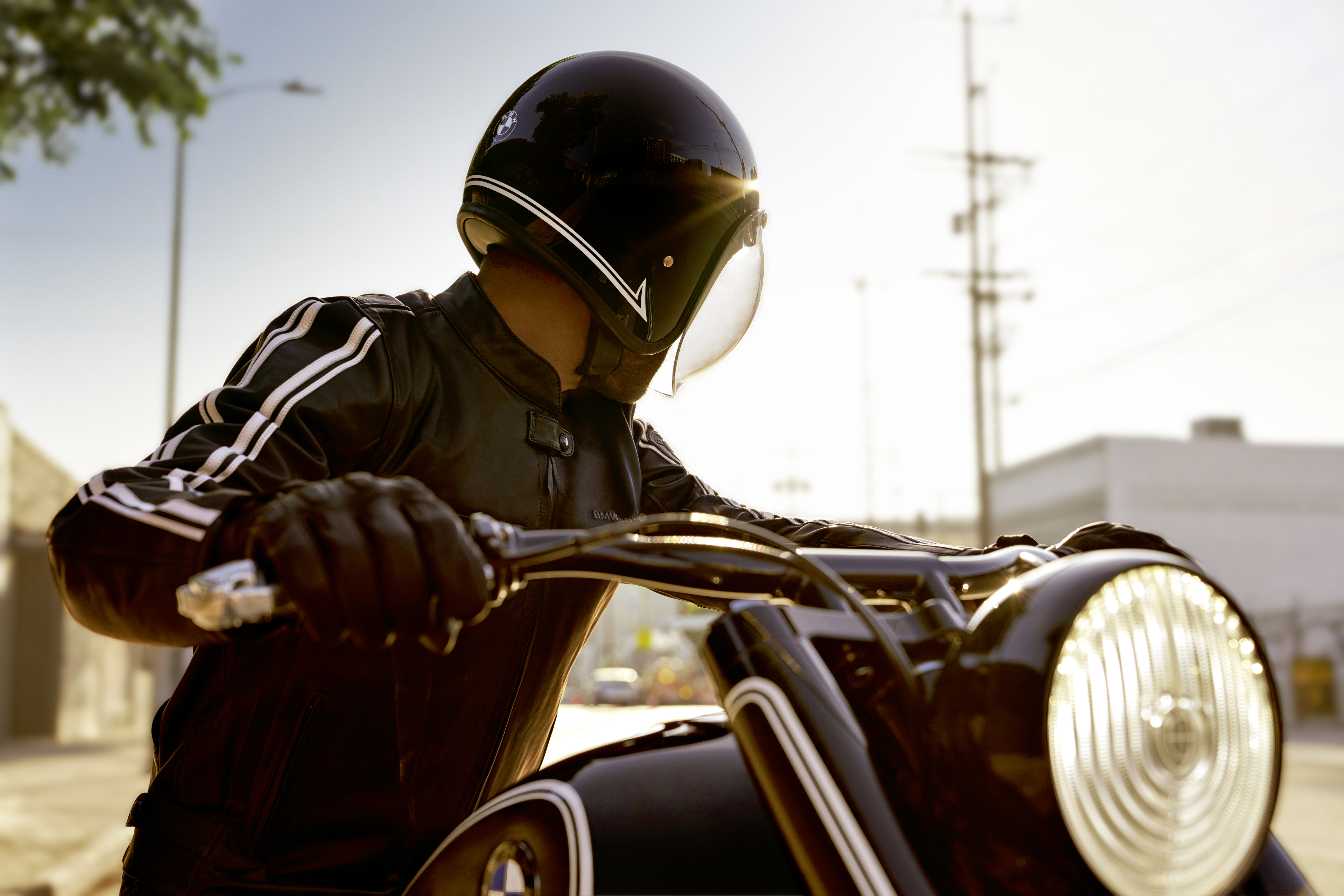 BMW Leren jack TwinStripes Slim - Heren Maat M foto 3